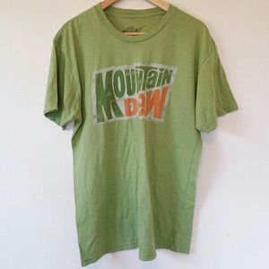 Mountain Dew Green Distressed Shirt